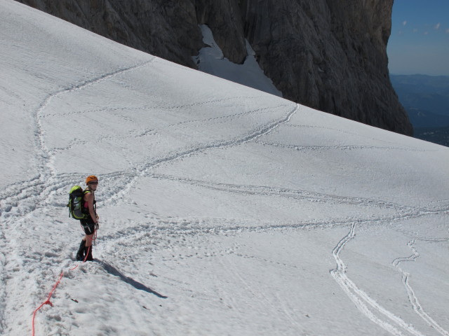 Sabrina am Großen Gosaugletscher (19. Juli)