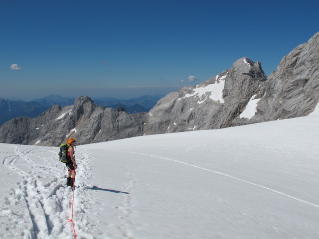 Sabrina am Großen Gosaugletscher (19. Juli)