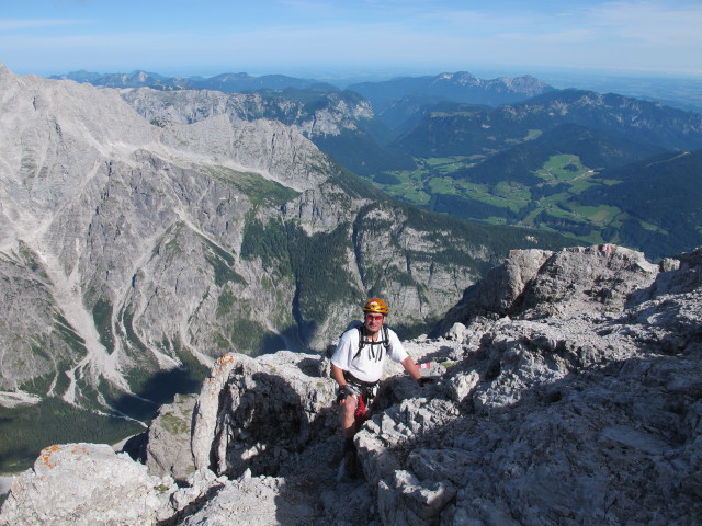 Erich auf Weg 441 zwischen Schönfeldspitze und Watzmann (2. Aug.)