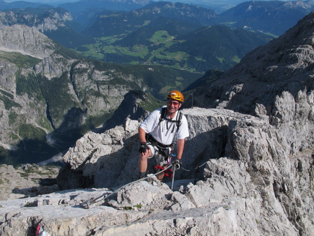 Erich auf Weg 441 zwischen Schönfeldspitze und Watzmann (2. Aug.)