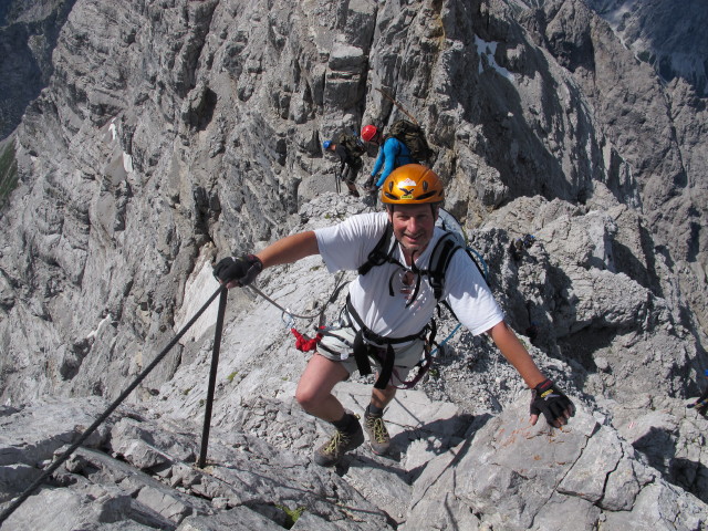 Erich auf Weg 441 zwischen Schönfeldspitze und Watzmann (2. Aug.)