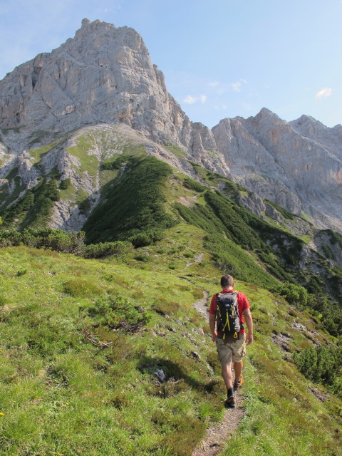 Axel auf Weg 427 zwischen Rötenegg und Selbhorn-Klettersteig