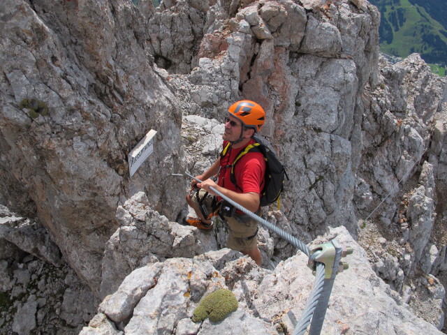 Selbhorn-Klettersteig: Axel am Örgeischnackel