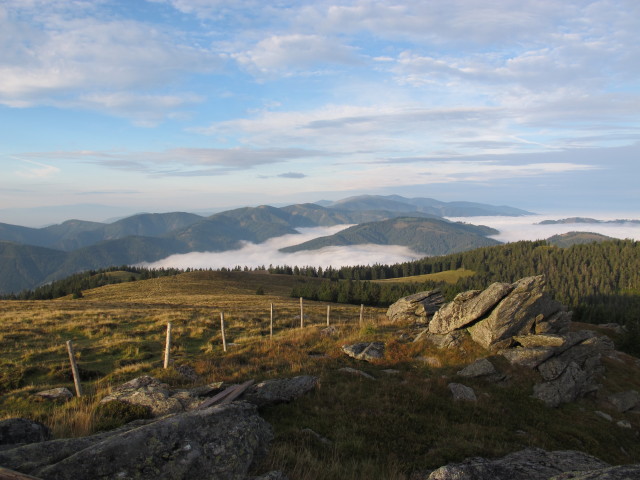 vom Wetterkogel Richtung Südwesten (30. Aug.)
