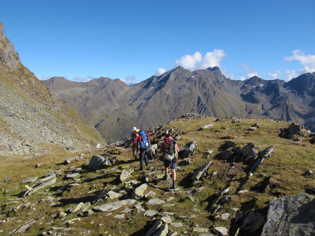 Christoph, Anna und Gudrun zwischen Zischgeles und Schöntal (27. Sep.)