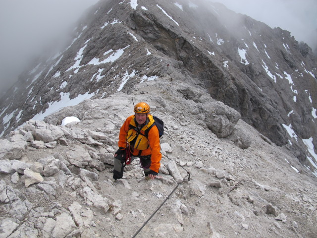 Erich zwischen Edelgrießgletscher und Rosmariestollen (5. Okt.)