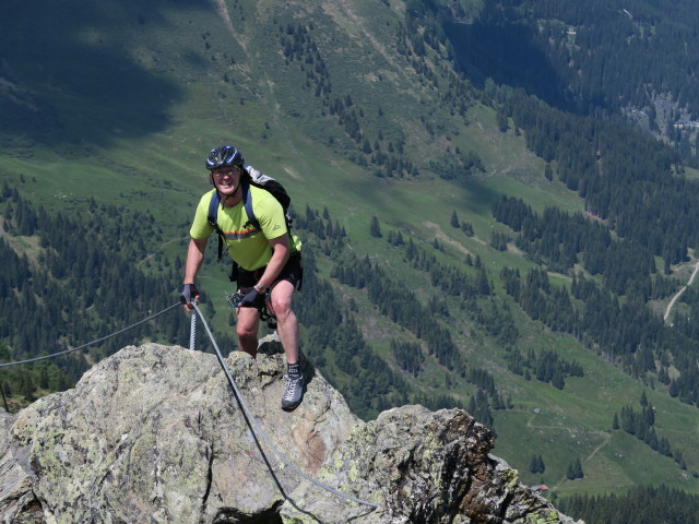 Hirschkarspitze-Klettersteig: Ausstieg (6. Juni)
