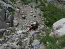 Via Ferrata Senza Confini: David im Einstieg