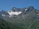 Schattenspitz-Gletscher vom Silvretta-Stausee aus (12. Juli)