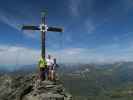 Gabriel, ich und Uwe am Hohen Rad, 2.934 m (12. Juli)
