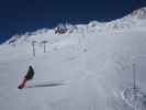 Markus auf der Piste Face de Bellevarde (7. März)