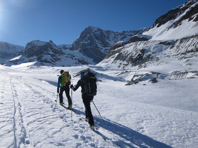 Wolfgang und Rudolf am Zmuttgletscher (19. März)