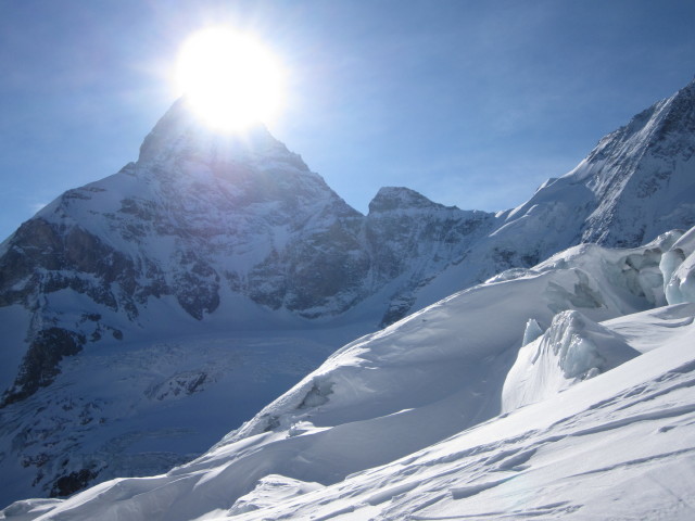Matterhorn vom Tiefmattengletscher aus (20. März)