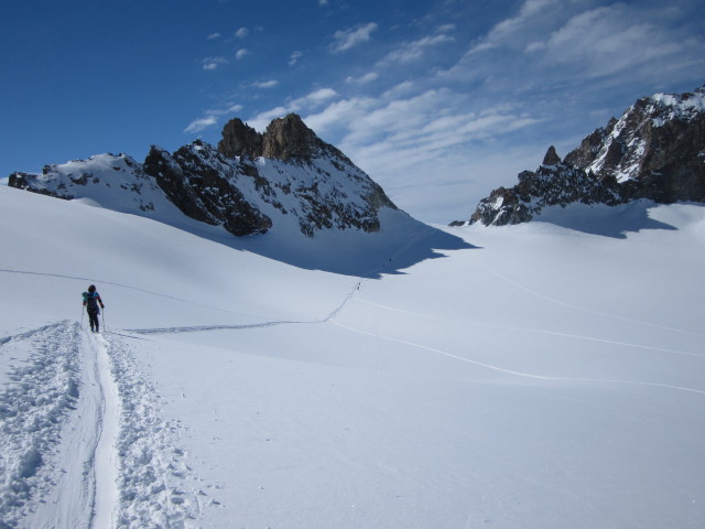 Anabel am Glacier du Mont Miné (20. März)