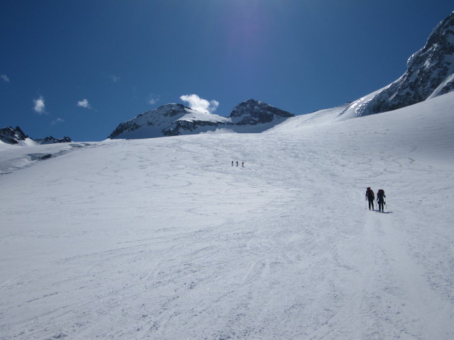 Rudolf und Anabel am Glacier de Pièce (21. März)