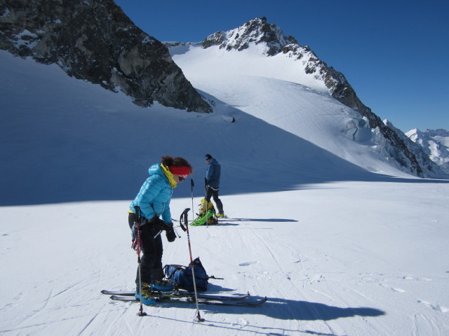 Anabel und Wolfgang am Glacier du Brenay (22. März)