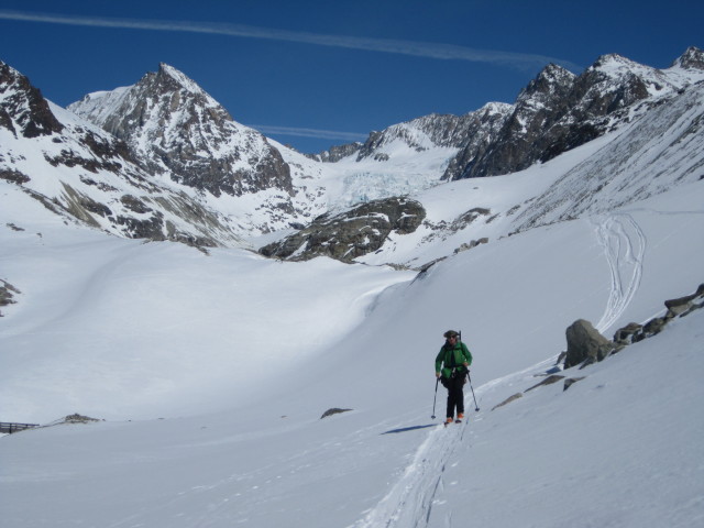 Herbert zwischen Glacier du Brenay und Tsè des Violettes (22. März)