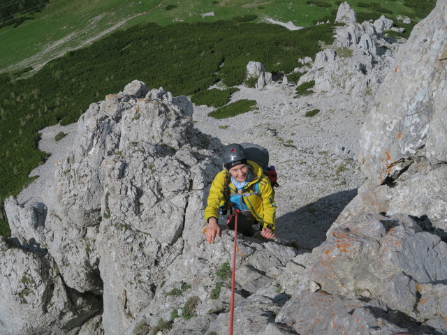 Fledermausgrat: Johanna in der 3. Seillänge (18. Juni)