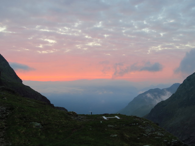 von der Wangenitzseehütte Richtung Osten (2. Juli)