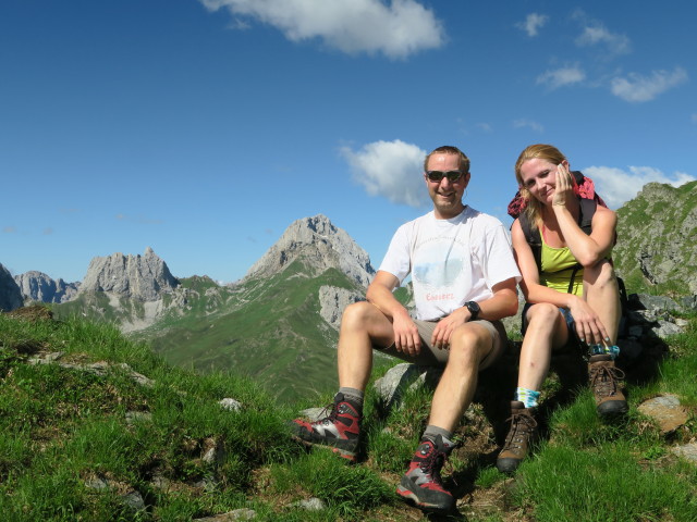 Ich und Evelyn am Schönjöchl, 2.295 m