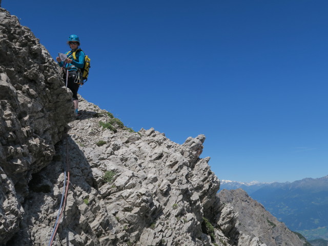 Route 'Haspinger': Irene in der 4. Seillänge