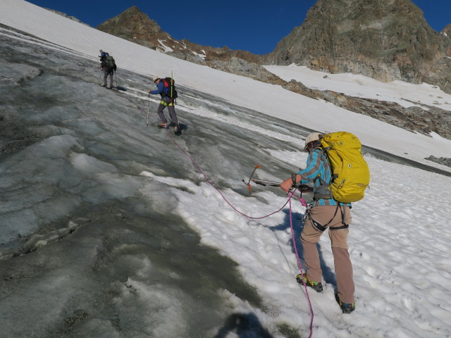 Klaus, Dirk, Thorsten und Jörg am Alpeiner Ferner (30. Juli)