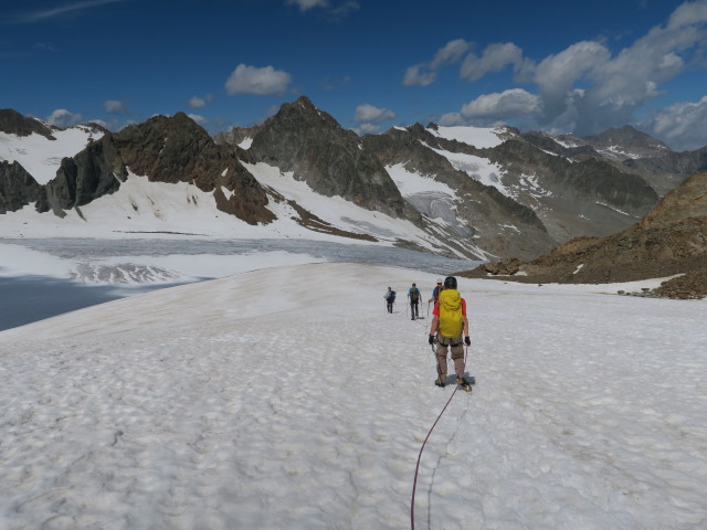 Klaus, Dirk, Thorsten und Jörg am Alpeiner Ferner (30. Juli)