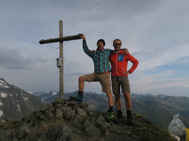 Jörg und ich am Schafgrübler, 2.922 m (31. Juli)