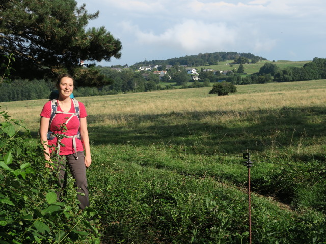Sabine zwischen Zitherwirt und Währinger Klettersteig