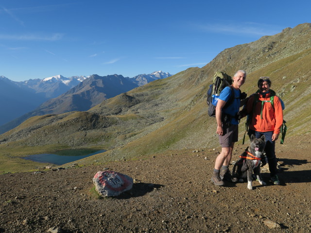 Eric und Eva-Maria im Seejöchl, 2.518 m (25. Sept.)