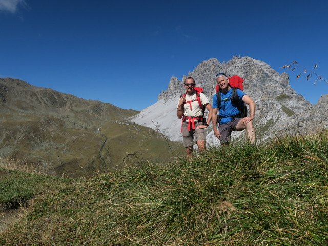 Ich und Eric am Weg 116 zwischen Schlicker See und Starkenburger Hütte (25. Sept.)