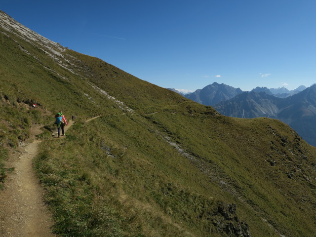 Eva-Maria am Weg 116 zwischen Schlicker See und Starkenburger Hütte (25. Sept.)