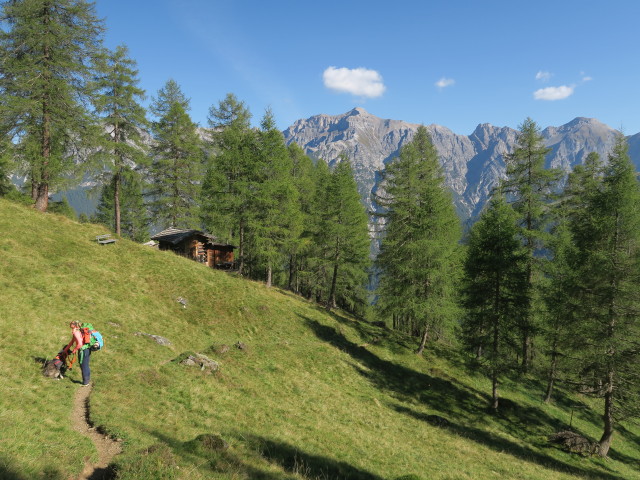 Eva-Maria am Weg 115 zwischen Schönegg und Bachertal (25. Sept.)