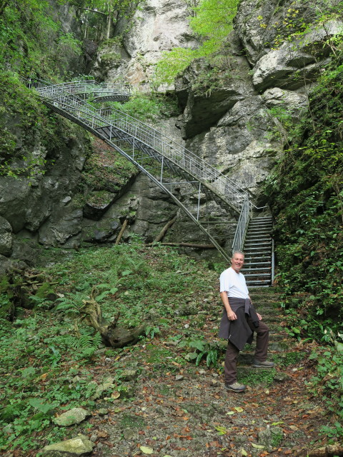 Erich am Ötscherrundweg zwischen Schindlhütte und Ötscher-Tropfsteinhöhle