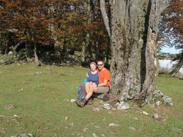 Sabine und ich am Weg 409 zwischen Kruckenbrettl und Gscheid