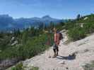 Stefan am Weg 7 zwischen Kreuzkofel-Klettersteig und La Crusc (18. Juni)