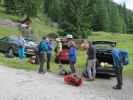 Edith, Sonja, Josef, Larissa, Helmut, Irmgard, Frank und Werner beim Klapfsee