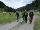Irmgard, Werner, Frank, Helmut und Josef am Weg 17 zwischen Klapfsee und Porzescharte