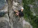 Endorphine-Klettersteig: Josef im oberen Teil