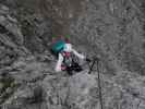 Innsbrucker Klettersteig: Larissa im Einstieg (30. Juli)