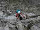 Innsbrucker Klettersteig: Larissa zwischen Seegrubenscharte und Östlicher Kaminspitze (30. Juli)