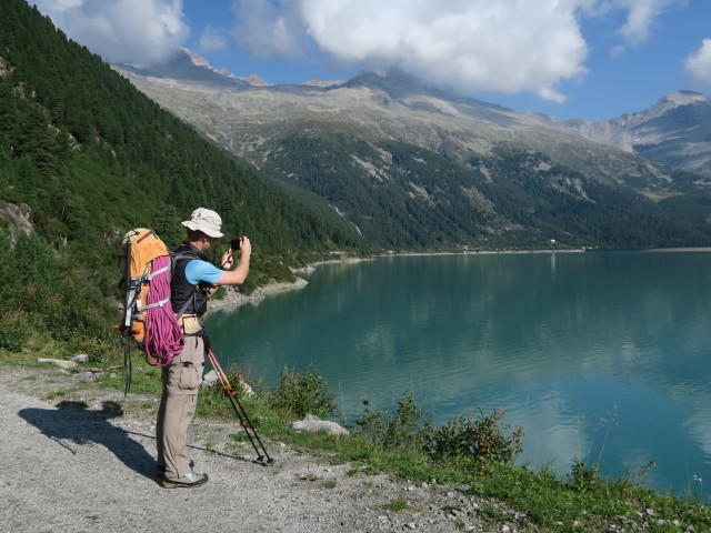 Christoph am Berliner Höhenweg zwischen Zamsgatterl und Nassbach (25. Aug.)