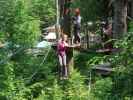 Kletterwald Buchenberg: Sabine, Kerstin und Karin im Parcours 'Blaumeise'