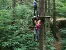 Kletterwald Buchenberg: Kerstin und Sabine im Parcours 'Wiesel'