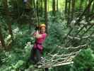 Kletterwald Buchenberg: Sabine im Parcours 'Wiesel'