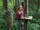Kletterwald Buchenberg: Sabine im Parcours 'Schwarzspecht'