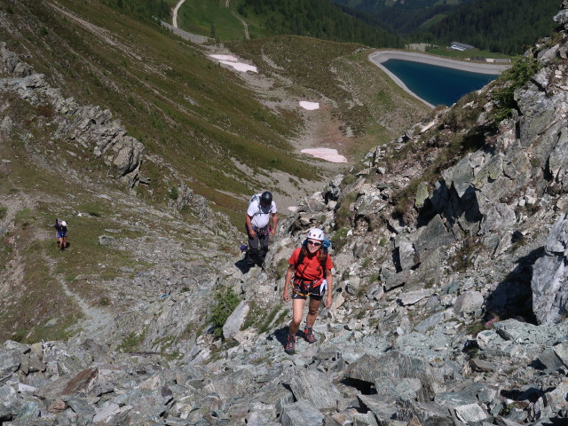 Josef, Erich und Marion zwischen Bunk&ouml;pfl und Rotenkogel
