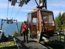 Carmen in der Bergstation der Funivia Mornera, 1.347 m