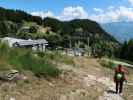 Carmen bei der Bergstation der Funivia Mornera