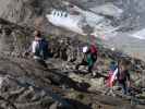Werner, Johanna, Sonja und Gaby am Weg 33 zwischen Gipfelwelt 3000 und Kitzsteinhorn (21. Sep.)